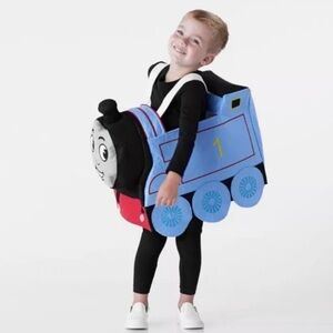POTTERY BARN Kids Unisex Toddler THOMAS #1 Tank Engine TRAIN 3D Costume sz 3T